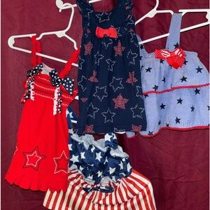 Red white and Blue Bundle Size 12-18 months Carters, Goodland and SHEIN brands